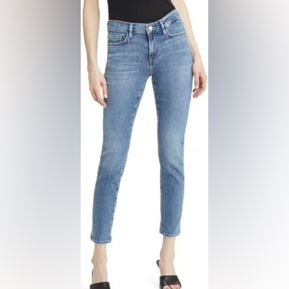 Frame Denim Denim - Frame Le Garcon Denim‎ Classic Ankle Slim Fit Blue Jeans